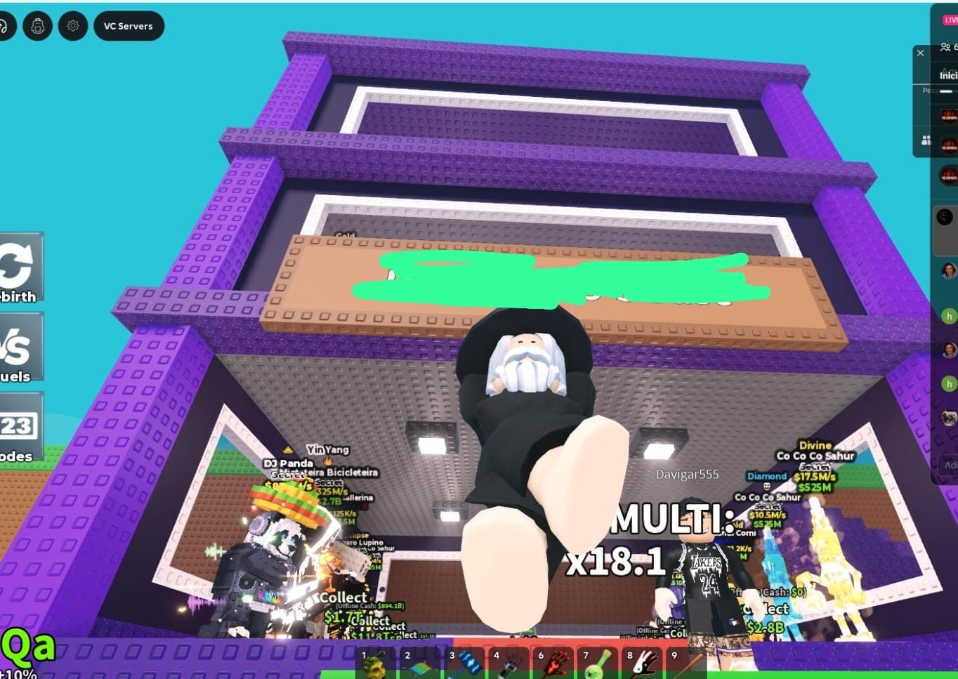 PINTE SUA BASE LAVA , YIN-YANG, GALÁXIA, CANDY, NO STEAL A BRAINROT