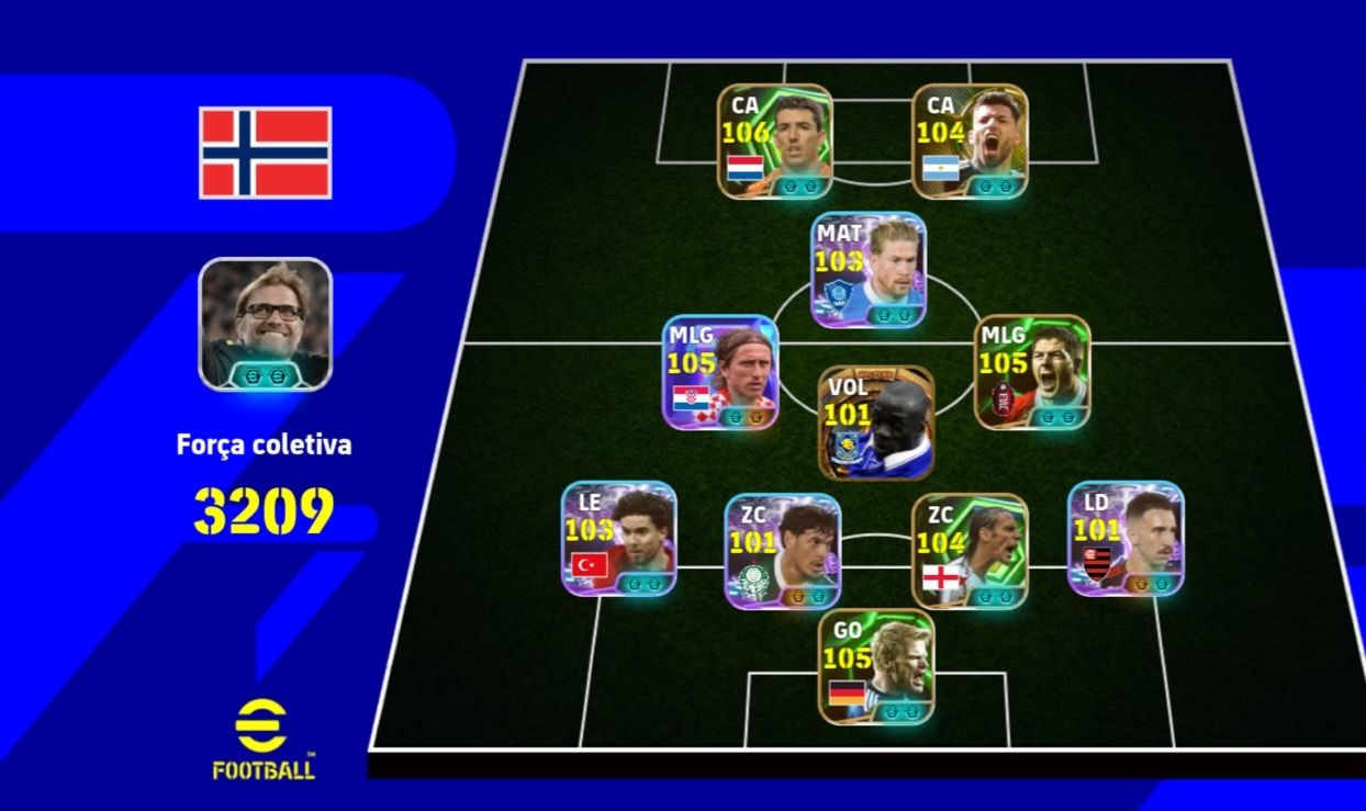 CONTA EFOOTBALL DE ELITE À VENDA FORÇA COLETIVA 3209+