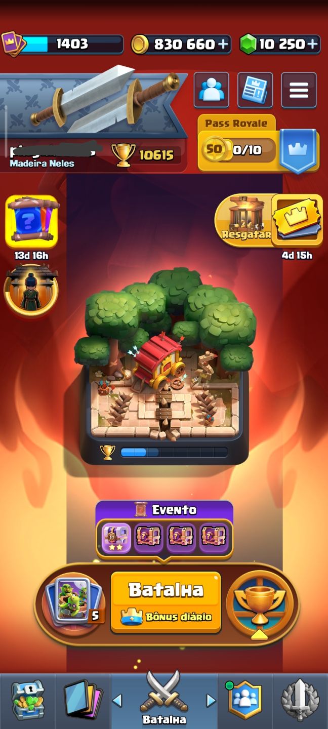 Conta de Clash Royale