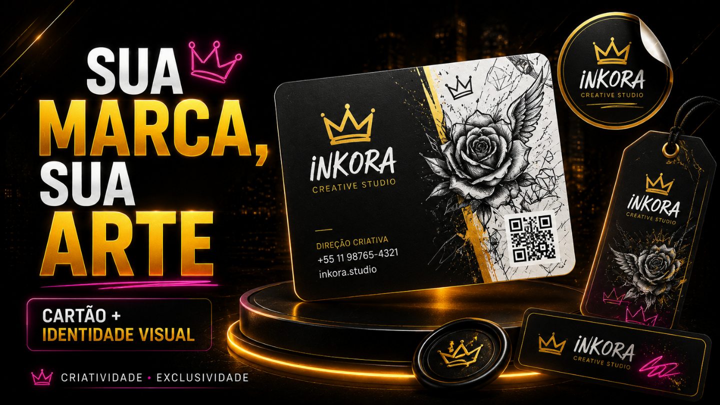 Criação de Arte para Cartão de Visita Premium Frente e Verso | Design Exclusivo