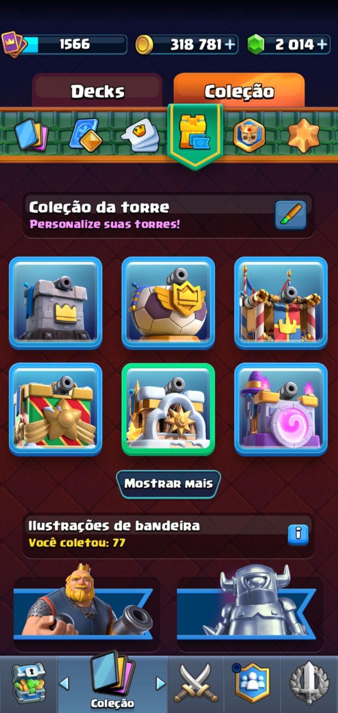 Conta de brawl stars 24k (2020, antiga) + conta de clash arena 26 Gemada