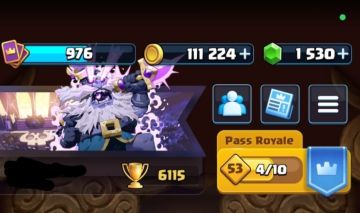 Conta Clash Royale - 6K Troféus, 7 Evoluções + 12 lendárias