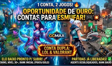 2 EM 1 RIOT: LOL LVL 43 SMURF + VALORANT LVL 29 PRONTA PRA RANKED ACT OFERTAS!