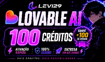 (+100 DE BRINDE) 100 CRÉDITOS LOVABLE.DEV | RECARGA RÁPIDA NA CONTA