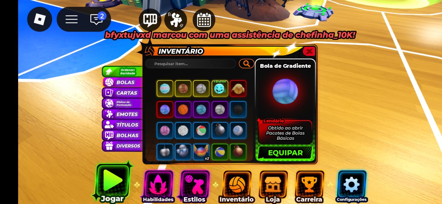 CONTA DE VOLEY BOLL LEGENDS/VBL/!!! OLHE A DESCRIÇÃO
