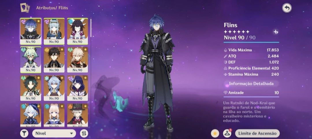 Conta genshin nivel 60