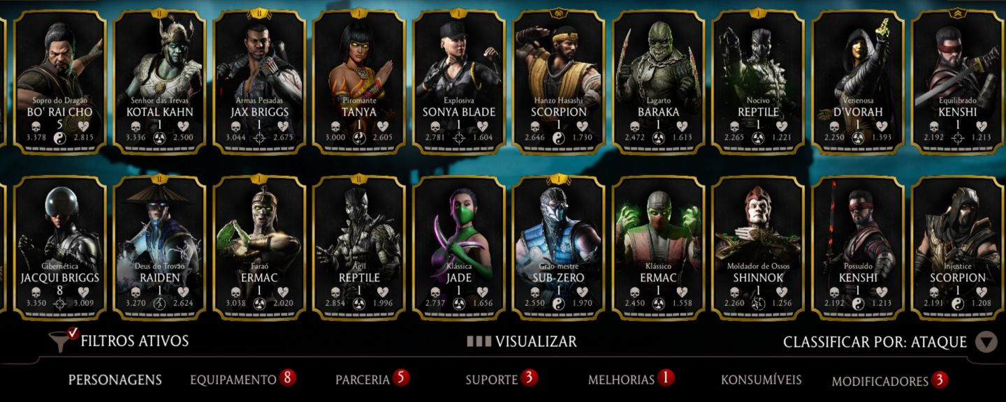 Conta mortal kombat mobile a venda!