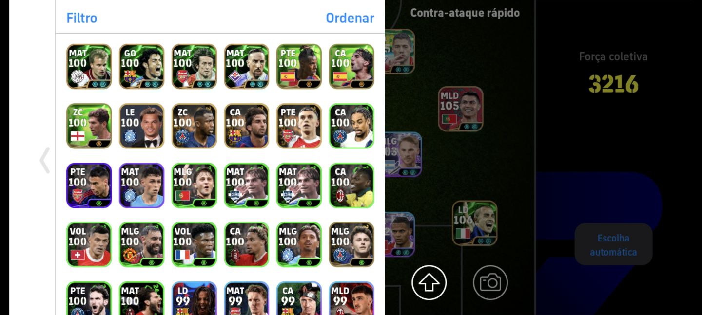 CONTA DE EFOOTBALL RARA COM 3216 de força