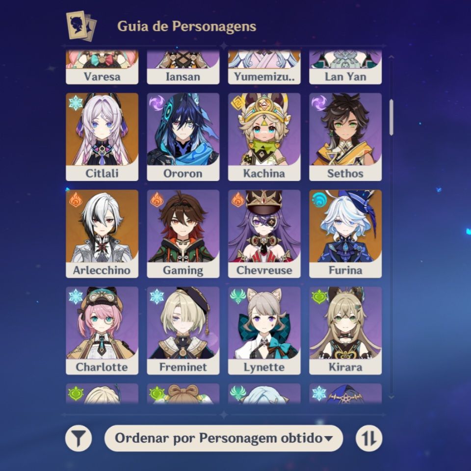 Conta para ficar atualizado em tudo no genshin. Mapa e árvores 100%