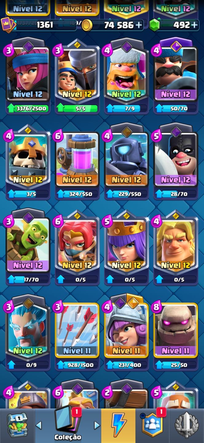 CONTA CLASH ROYALE 9630 TROFÉUS | NÍVEL 14 | CARTAS MÁXIMAS