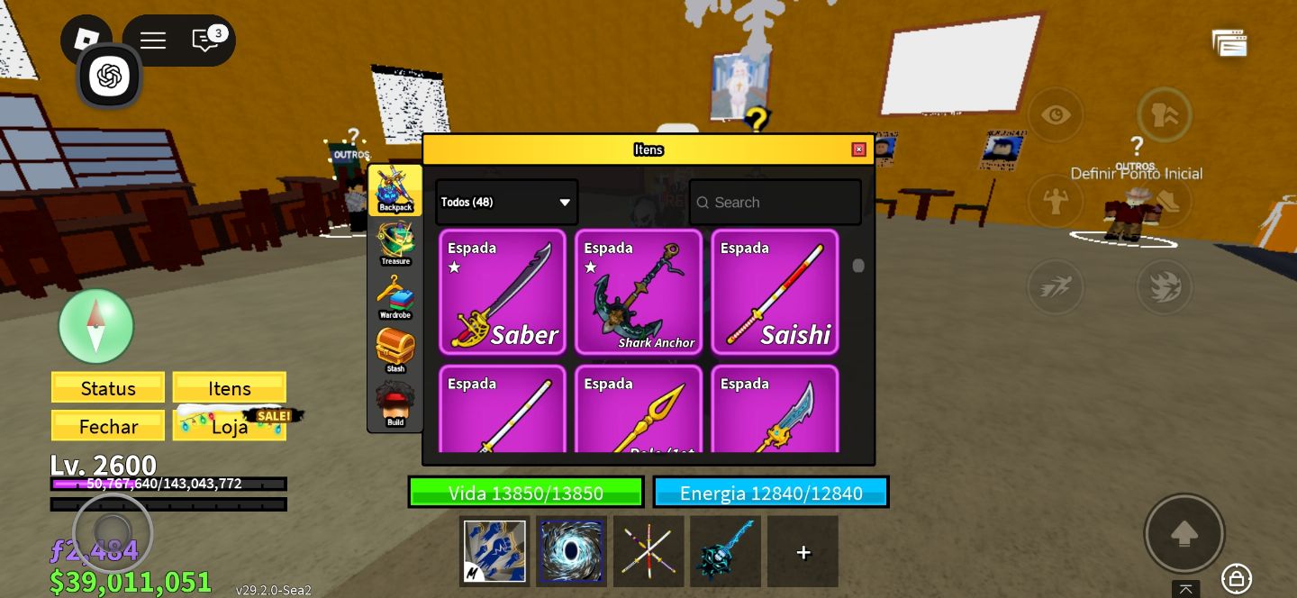 Conta Blox Fruits FULL ENDGAME Dark Blade + V4 FULL + Frutas Raras.