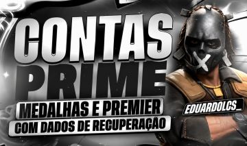 1 x [2 MEDALHAS + PREMIER + PATENTE 29] CS2 PRIME + PREMIER + MEDALHAS +EL STEAM