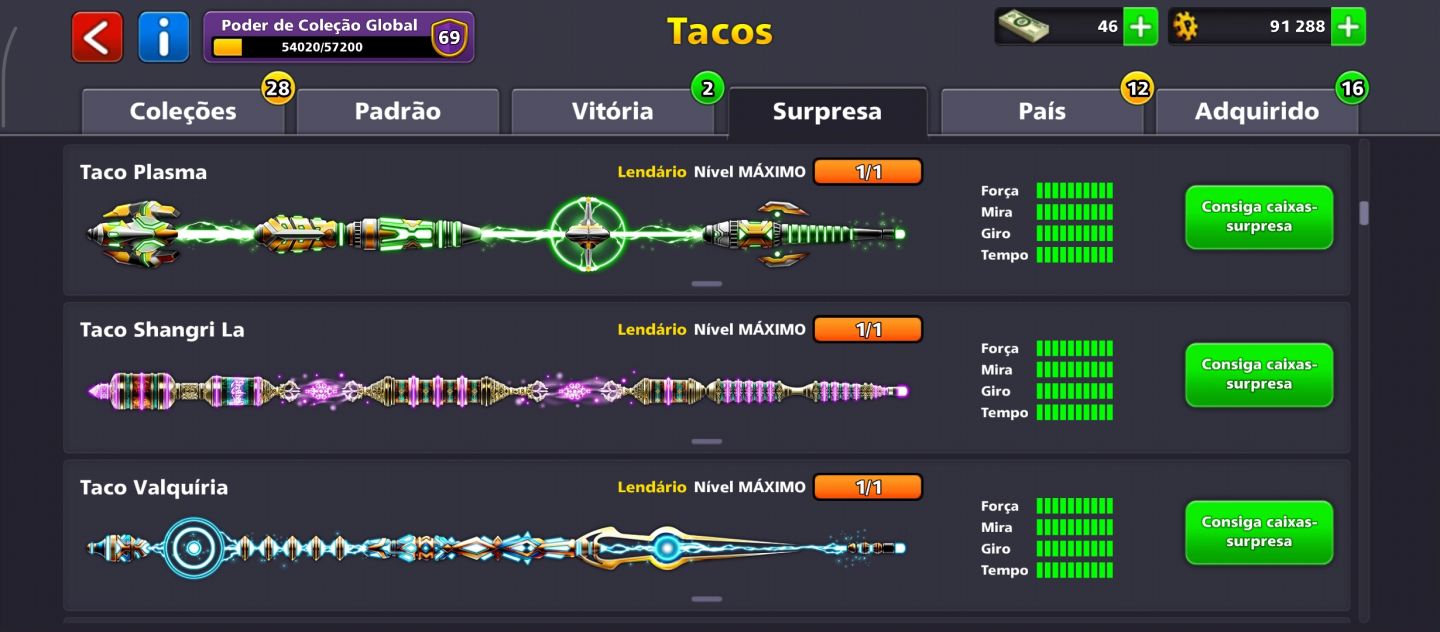 8 BALL POOL NV 251 PODER 69. 20 LENDÁRIO MÁXIMO