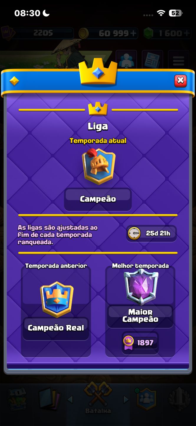 Conta de clash Royale 14K quase full