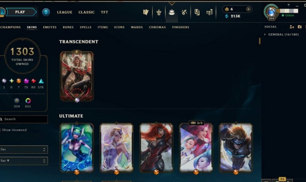 Conta LoL - Skin Ahri Faker, New pax jax, New pax sivir...