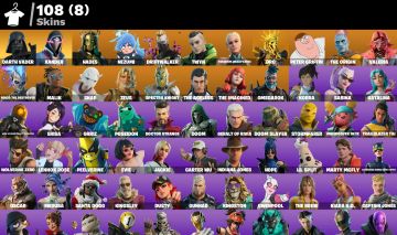CONTA FORTNITE OG | 108 SKINS | MARVEL | SKINS PS+ | SPIDER GWEN E +
