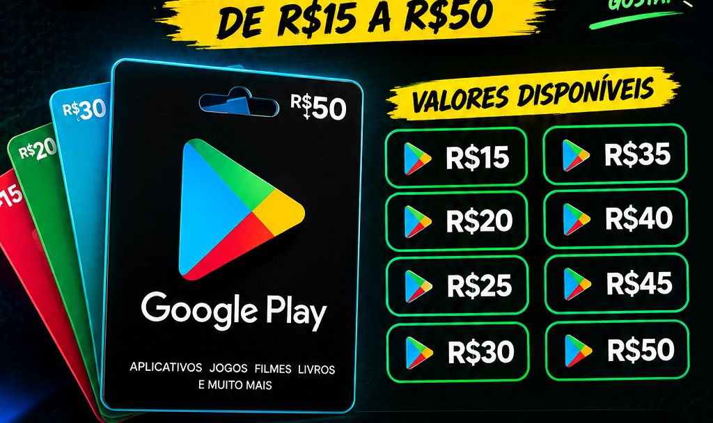 GIFTS CARDS [GOOGLE PLAY] + RÁPIDO