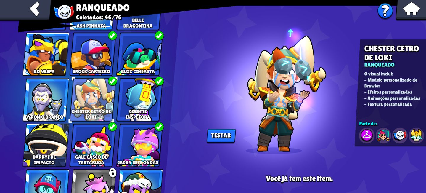 Conta brawl stars gemada e rara!!!