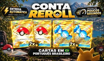 [CONTA] [TOP-BR] 4X CROWN | 2X POKÉ BALL | 2X RARE CANDY | [ÚNICA]
