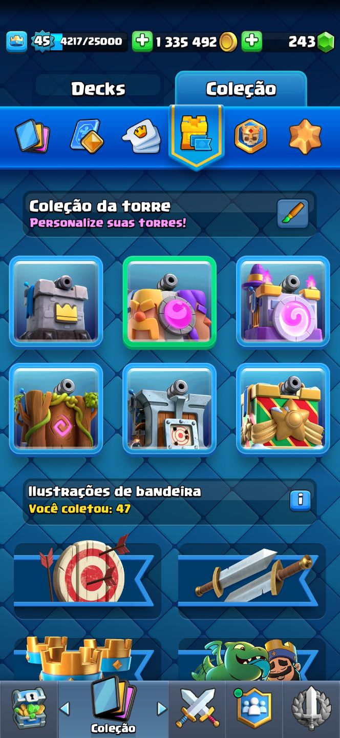 CONTA CLASH ROYALE 10500 TROFÉUS