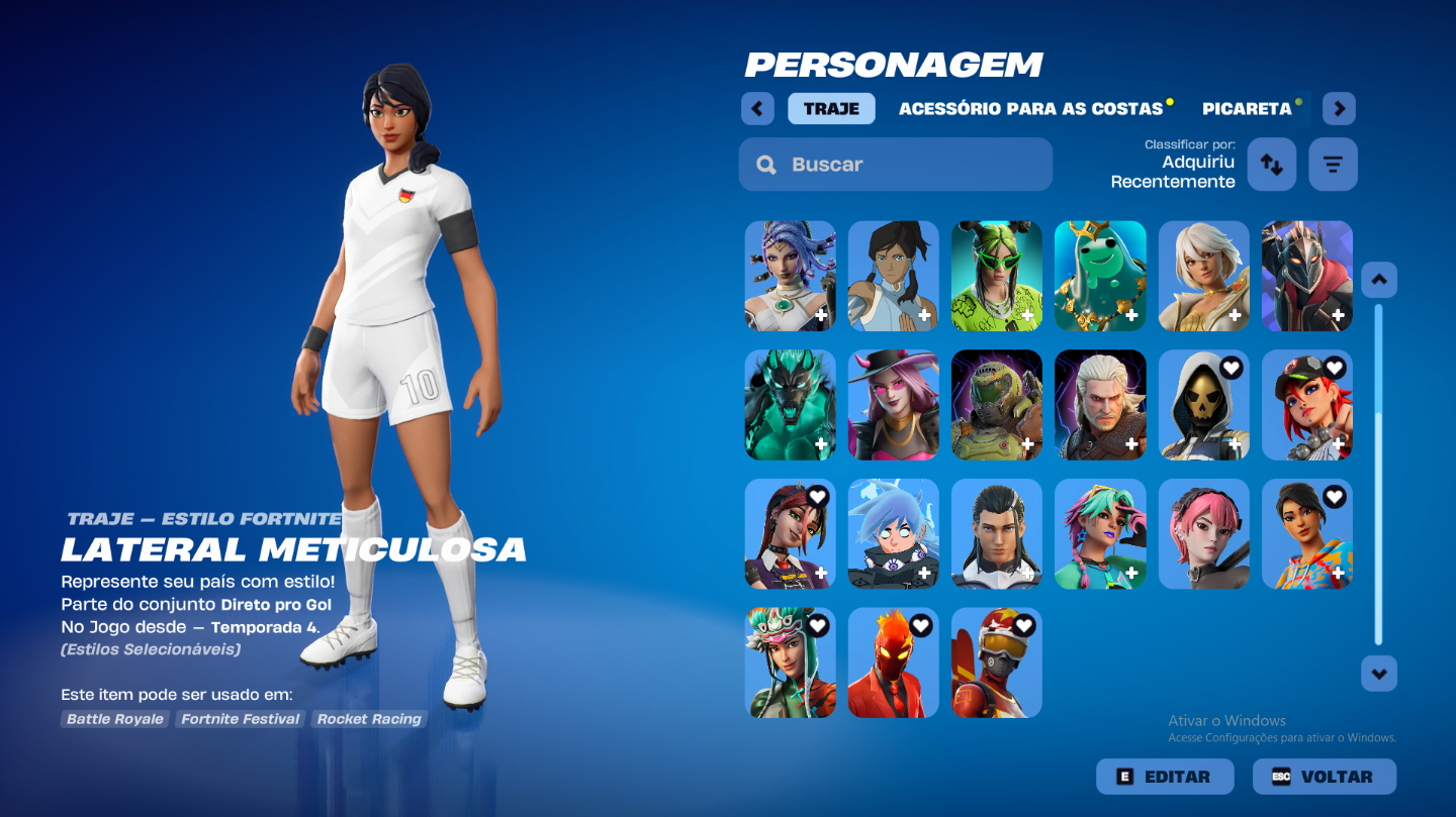 Conta fortnite varinha estelar(30+ skins)