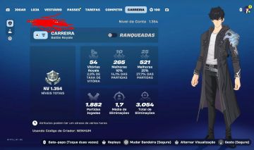 Conta Fortnite com vários itens (só para pc)