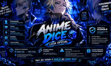 ANIME DICE | PERSONAGENS + GEMAS | ENTREGA RÁPIDA!