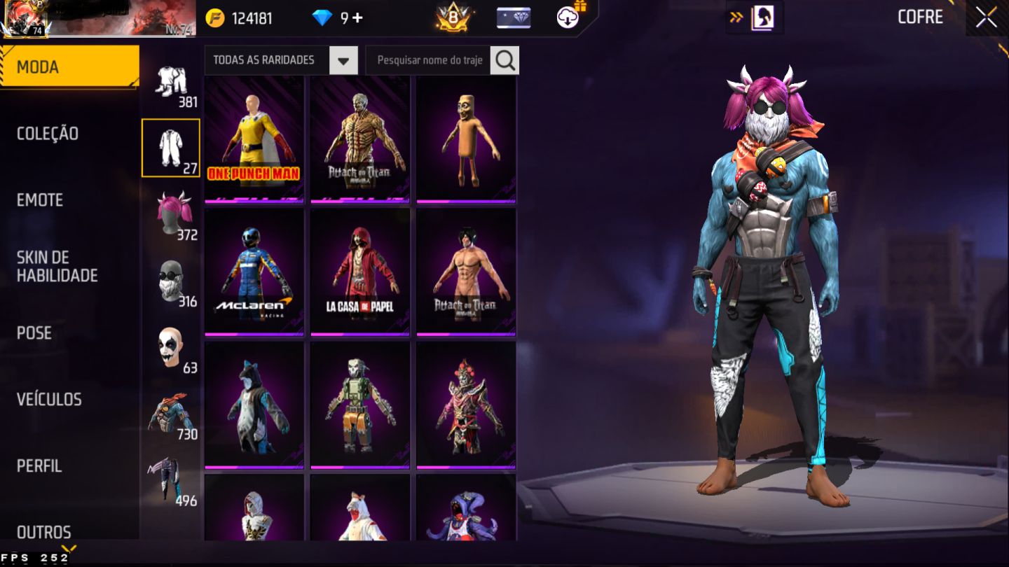 CONTA FF PRIME 8 GEMADA COM PÉ DESCALSO
