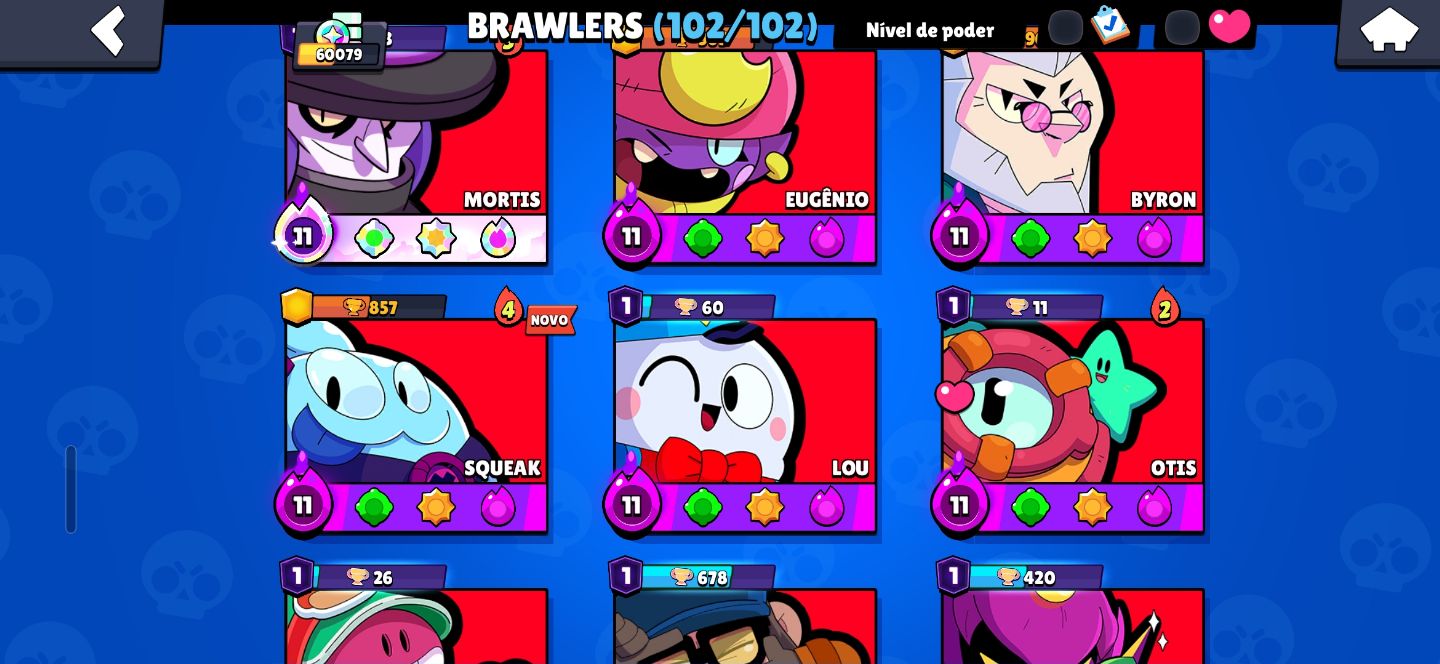 CONTA OG GEMADA COM CORVO DRAGAO BRAWL STARS | 64K | SAZONAIS + PASSES +106/107