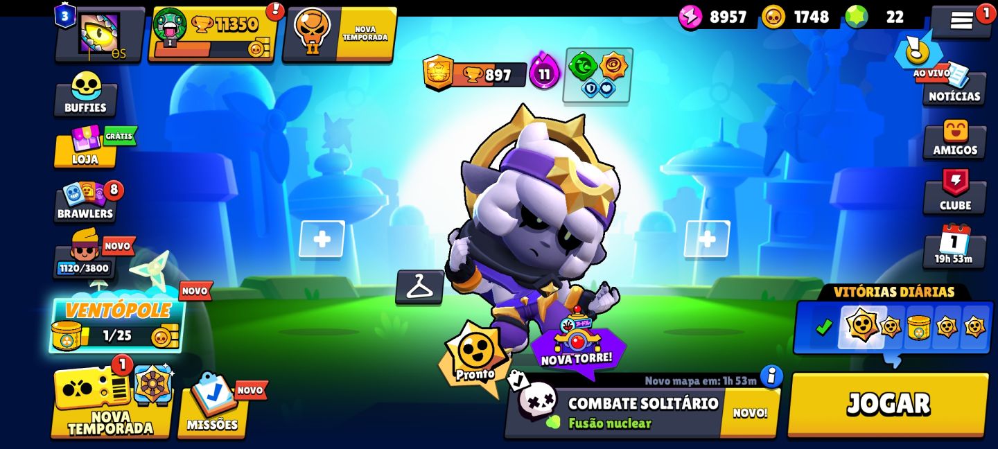 Conta de Clash Royale e Brawl Stars, 2 em 1