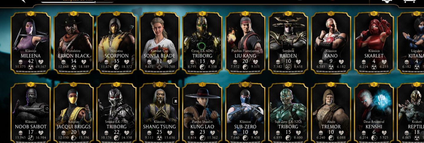 Conta mortal kombat mobile a venda!
