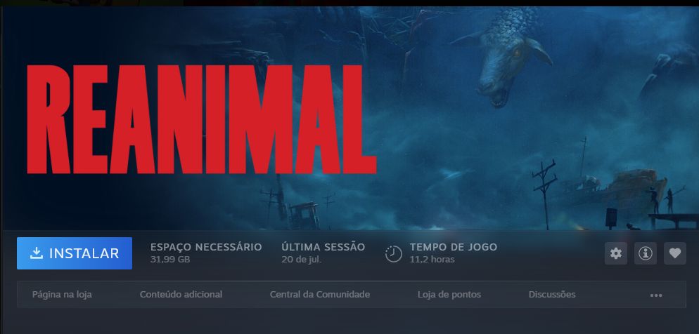 CONTA STEAM REMATCH (PACOTE BACHIRA COMPRADO), REANIMAL, LITTLE NIGHTMARES 2...