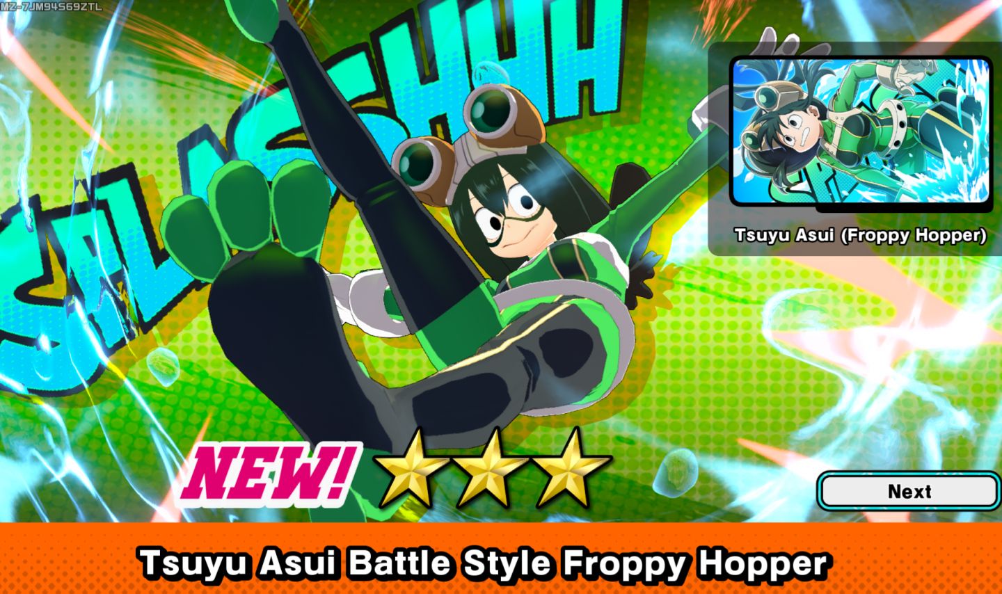 Conta My Hero Ultra Rumble Mirko/Tsuyu