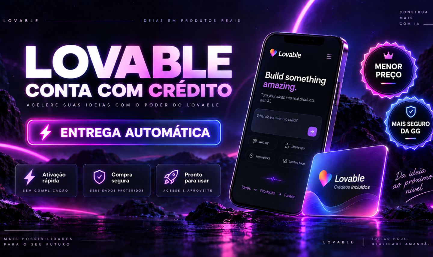 (PROMOÇÃO) CONTA LOVABLE COM CRÉDITOS | ENTREGA AUTOMÁTICA