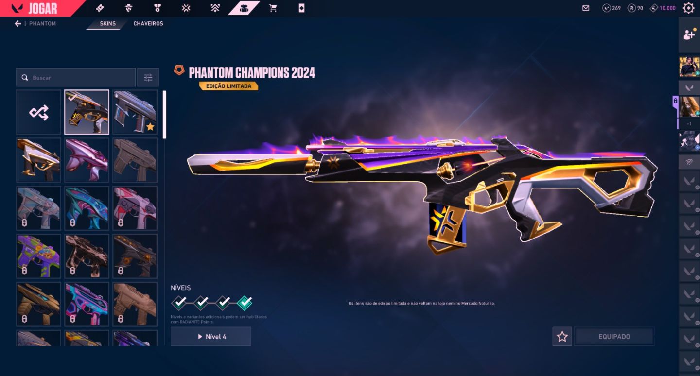 Conta phantom champions 24, pacote completo champions 26