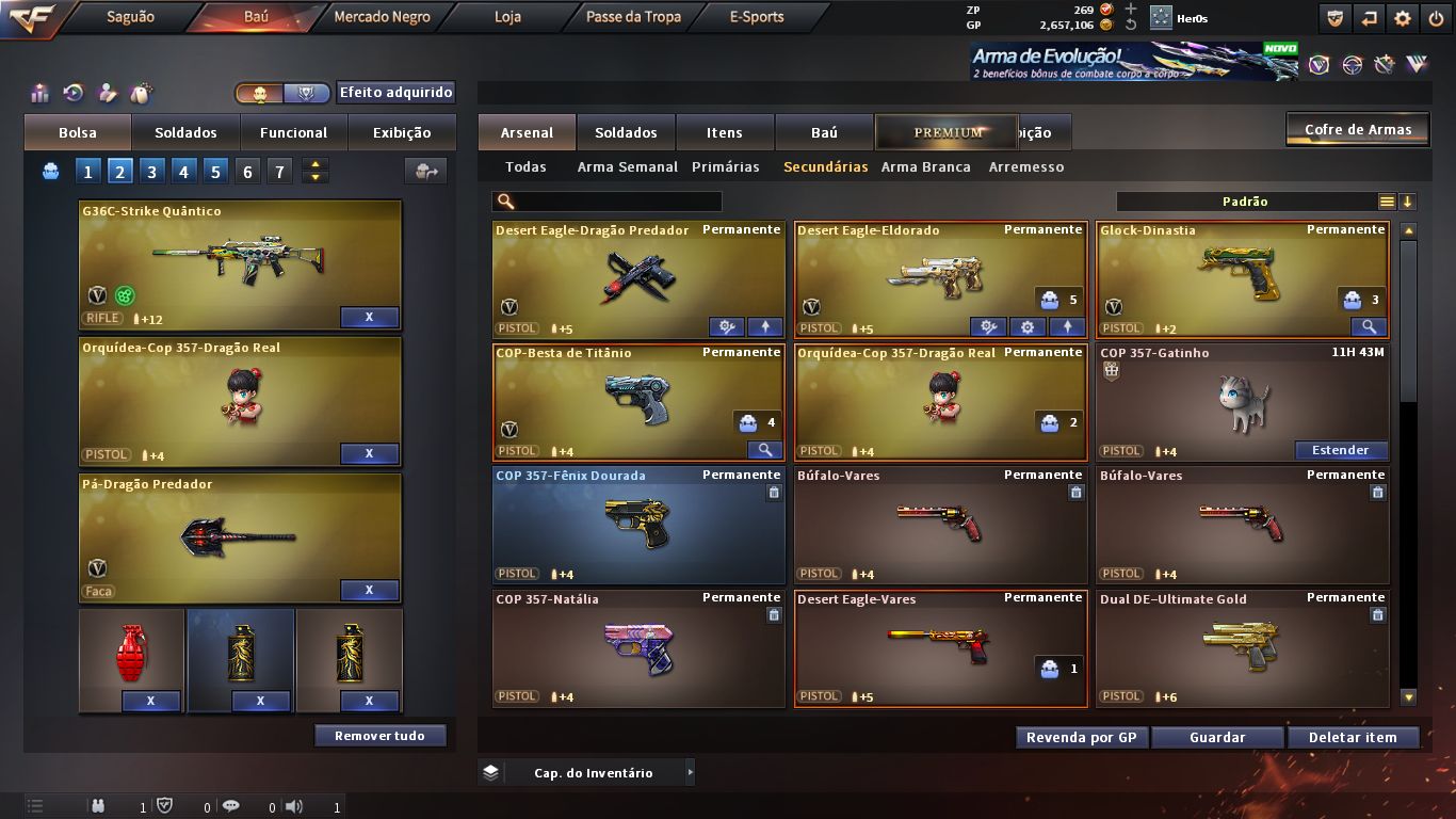 Oportunidade Única! Conta Crossfire Marechal | 23 Vips | Média de 55Mn + E-mail