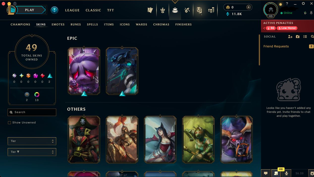 Conta esmeralda 1 90 pontos 60%Winrate