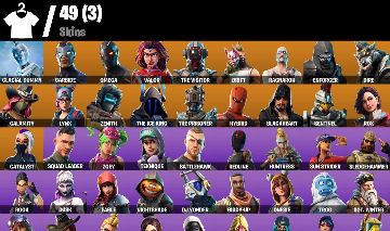 CONTA FORTNITE COM OMEGA, ATEMPORAL, RAGNAROK, 700 V-BUCKS E 49 SKINS