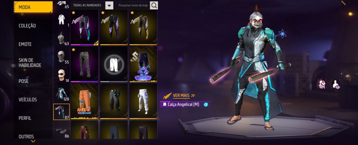 Conta de free fire prime 6