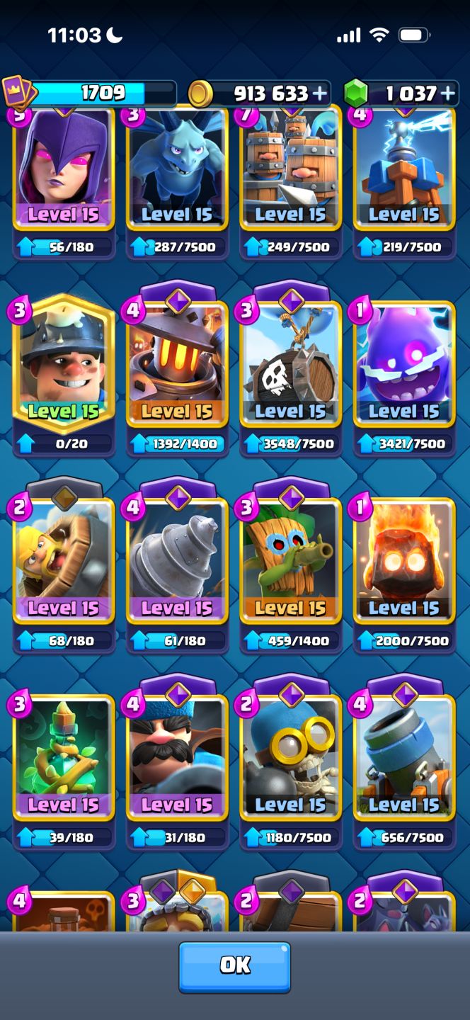 CONTA DE CLASH ROYALE MUITO GEMADA