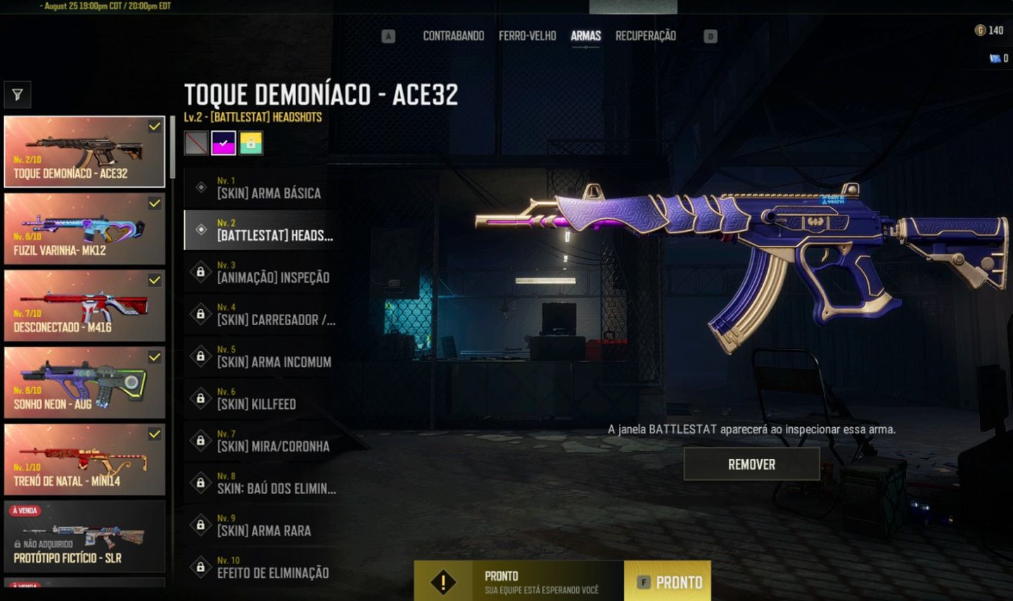 Conta PUBG 5 PROG 3 KILL FEED PERSONAGEM PROG