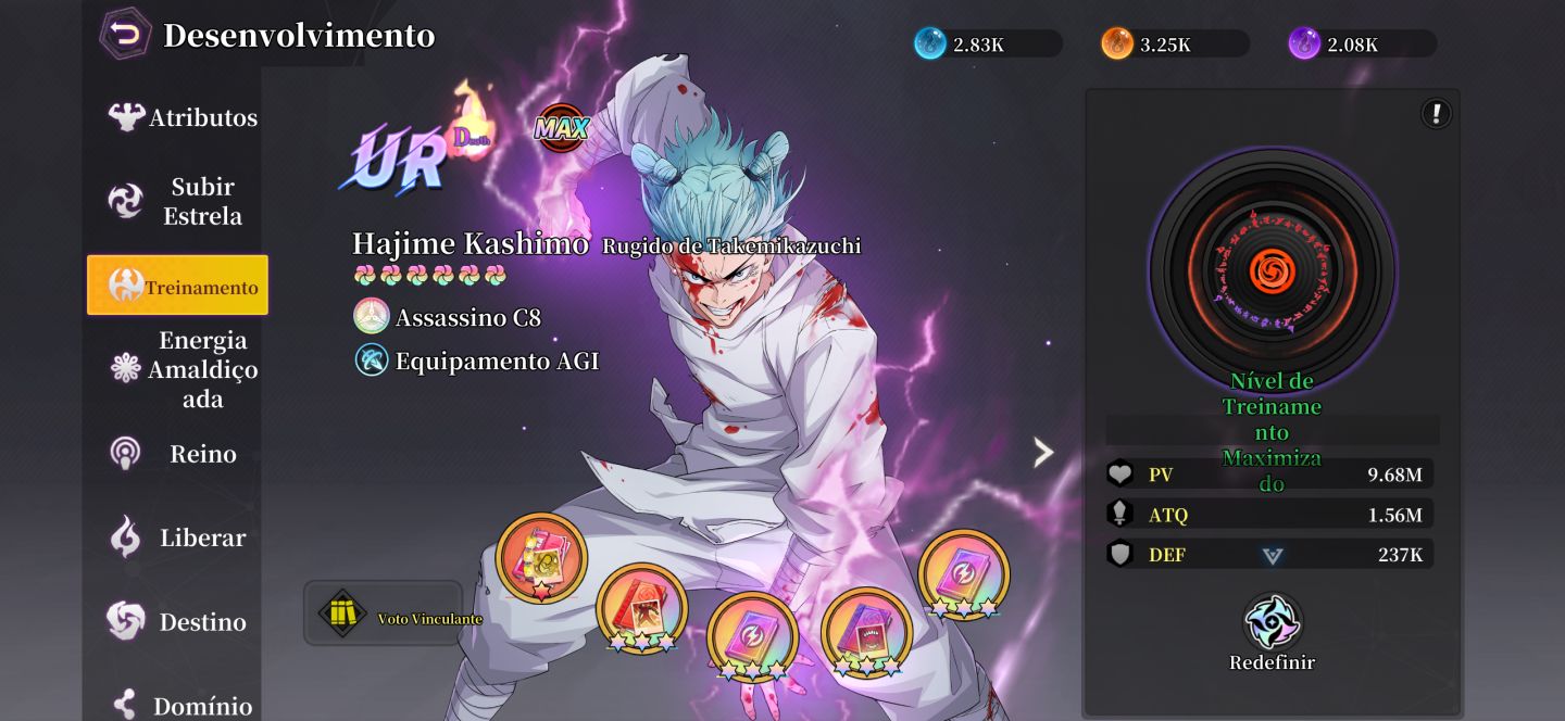 Conta Rei do Jujutsu - Top 3 Server