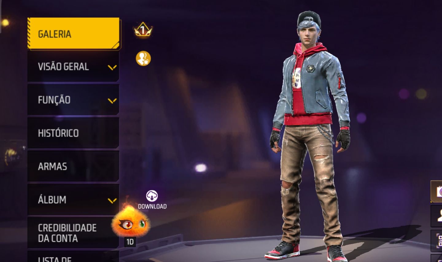 Conta de free fire iniciante lv15 com possibilidade de 10/100 dimas
