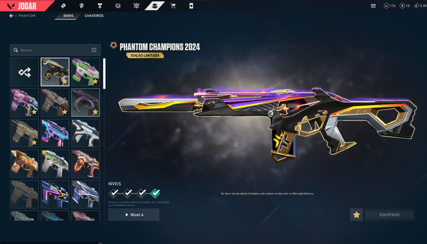 CONTA COM MUITAS SKINS, 2 CHAMPIONS E 1 FACA VCT