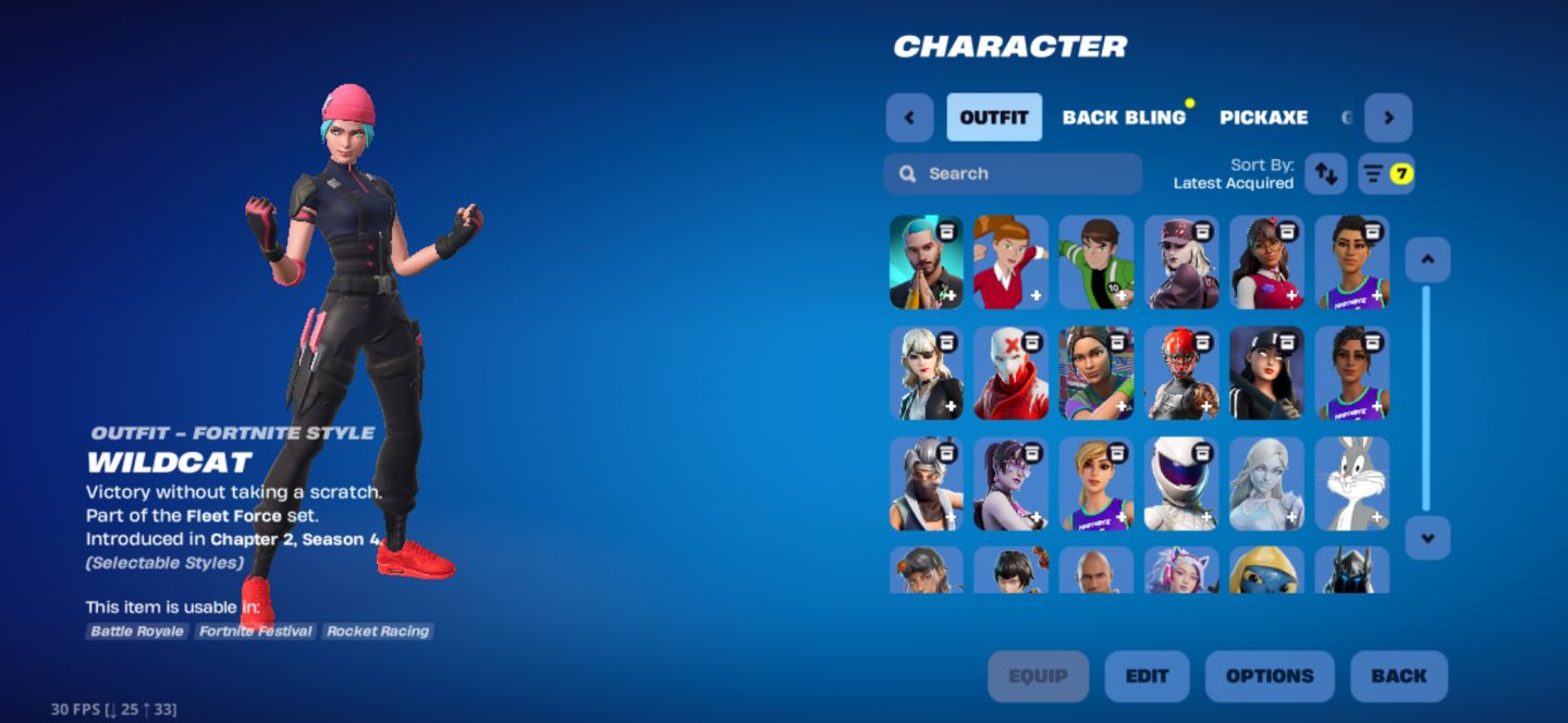 CONTA DE FORTNITE COM WILDCAT