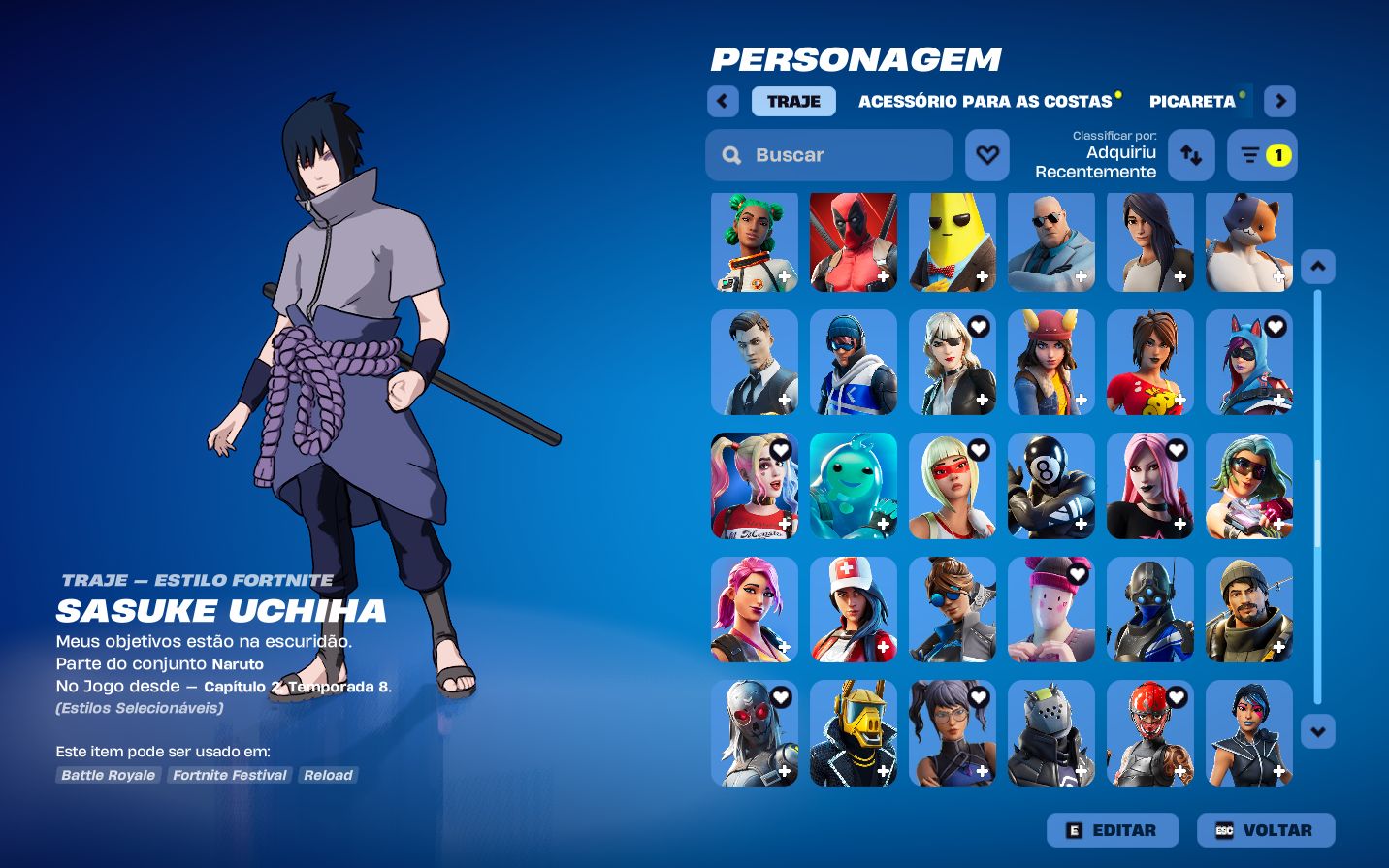 Conta fornite OG 100 seguro pois a conta é minha.