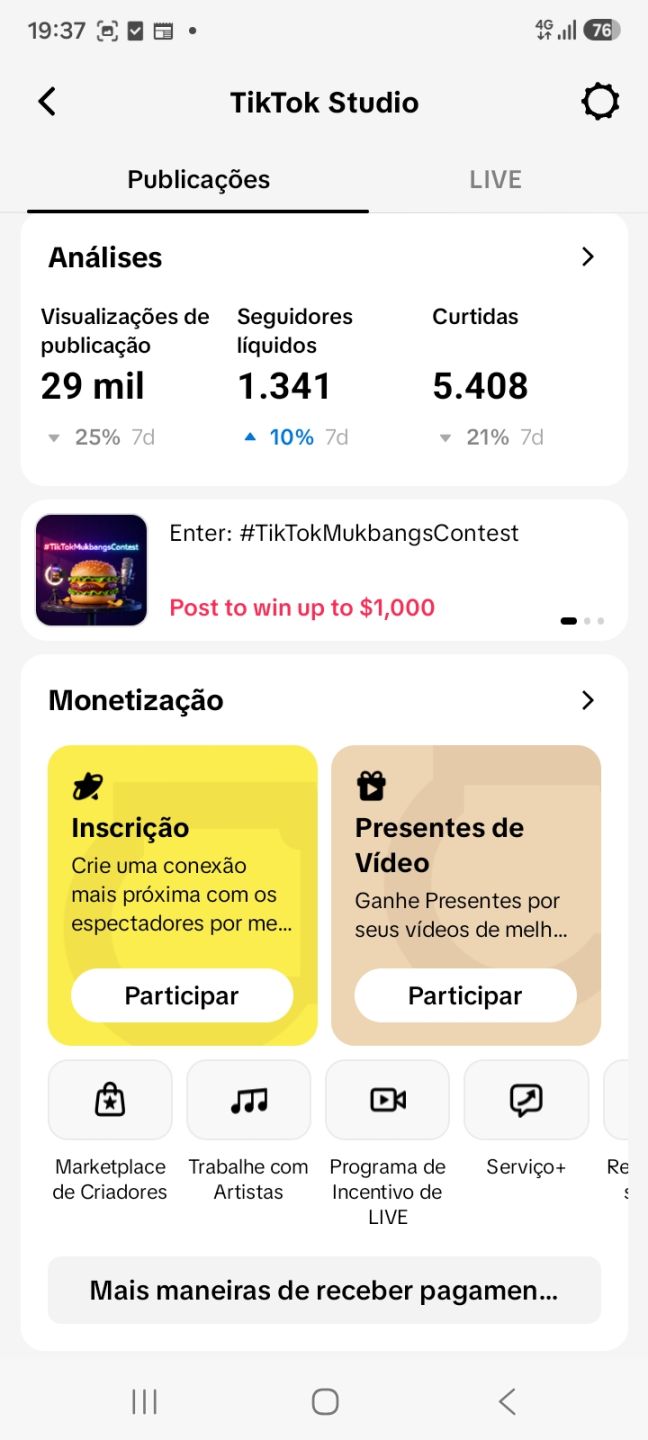 CONTA TIK TOK 15K SEGUIDORES REAIS + PROMOÇÃO+ENGAJAMENTO+SUPORTE 24 HORAS