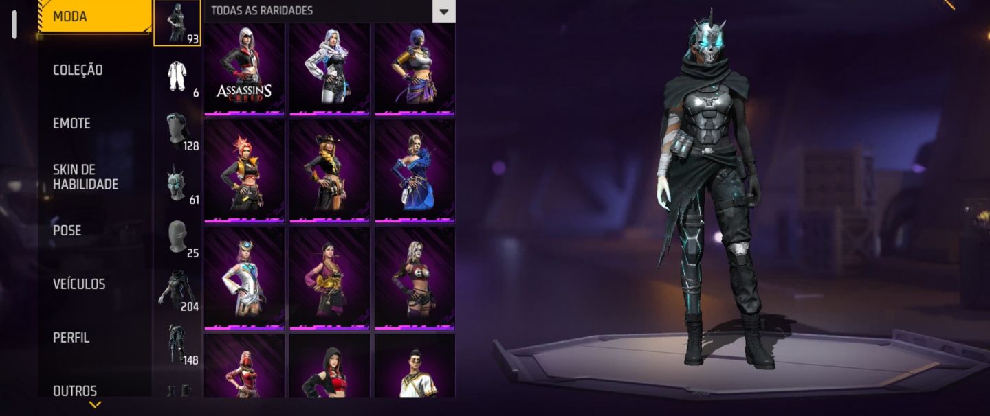 Conta Free Fire ff antiga lvl63