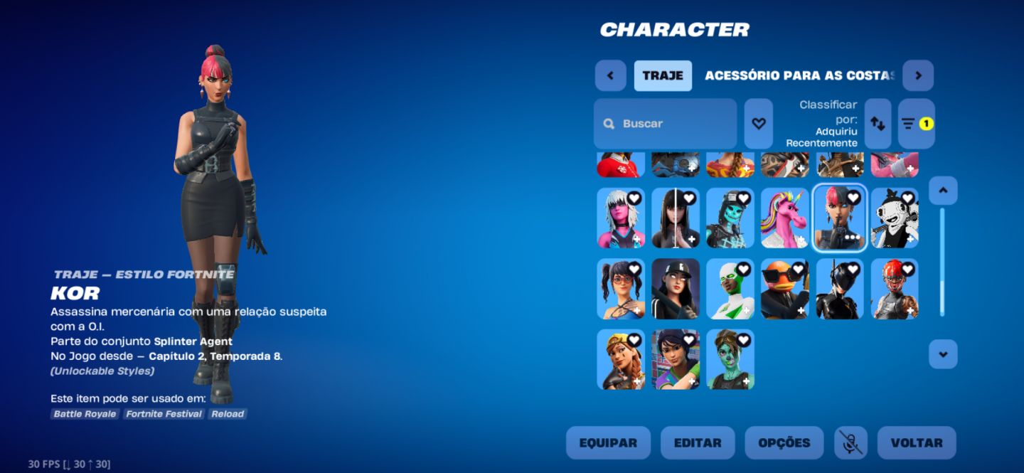 CONTA FORTNITE TRYHARD