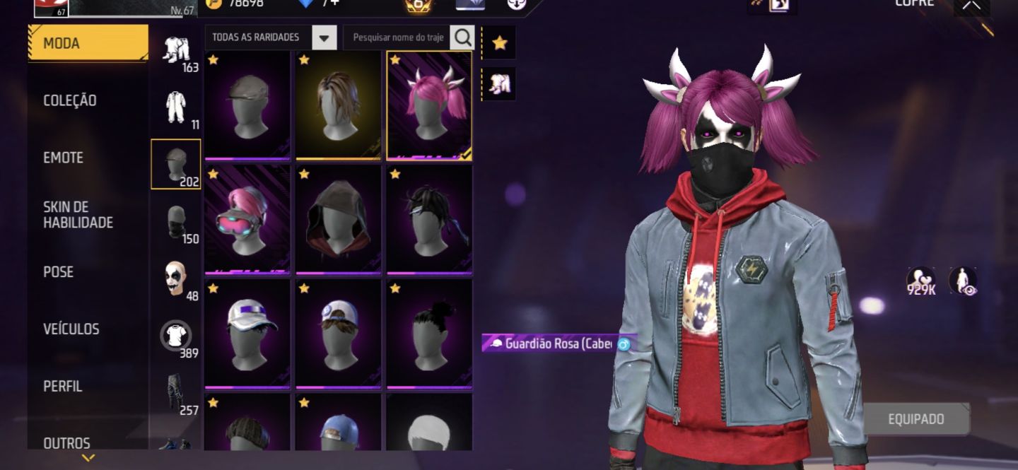 Conta com 2 punho gemada